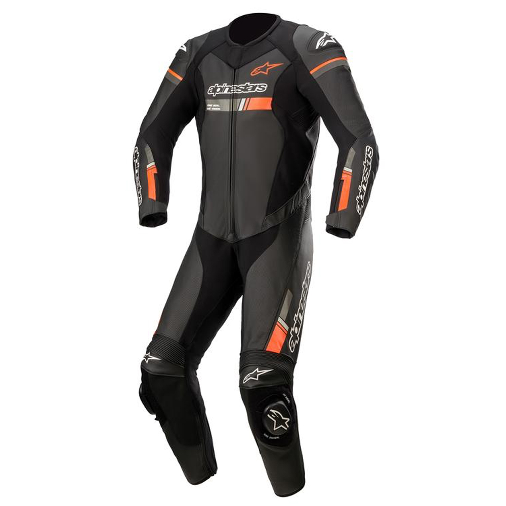 Alpinestars Alpinestars Gp Force Chaser Leather Suit 1 Pc Black Red Fluo